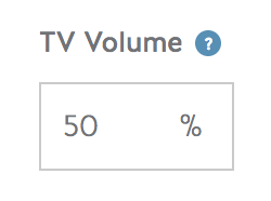 TV volume screenshot