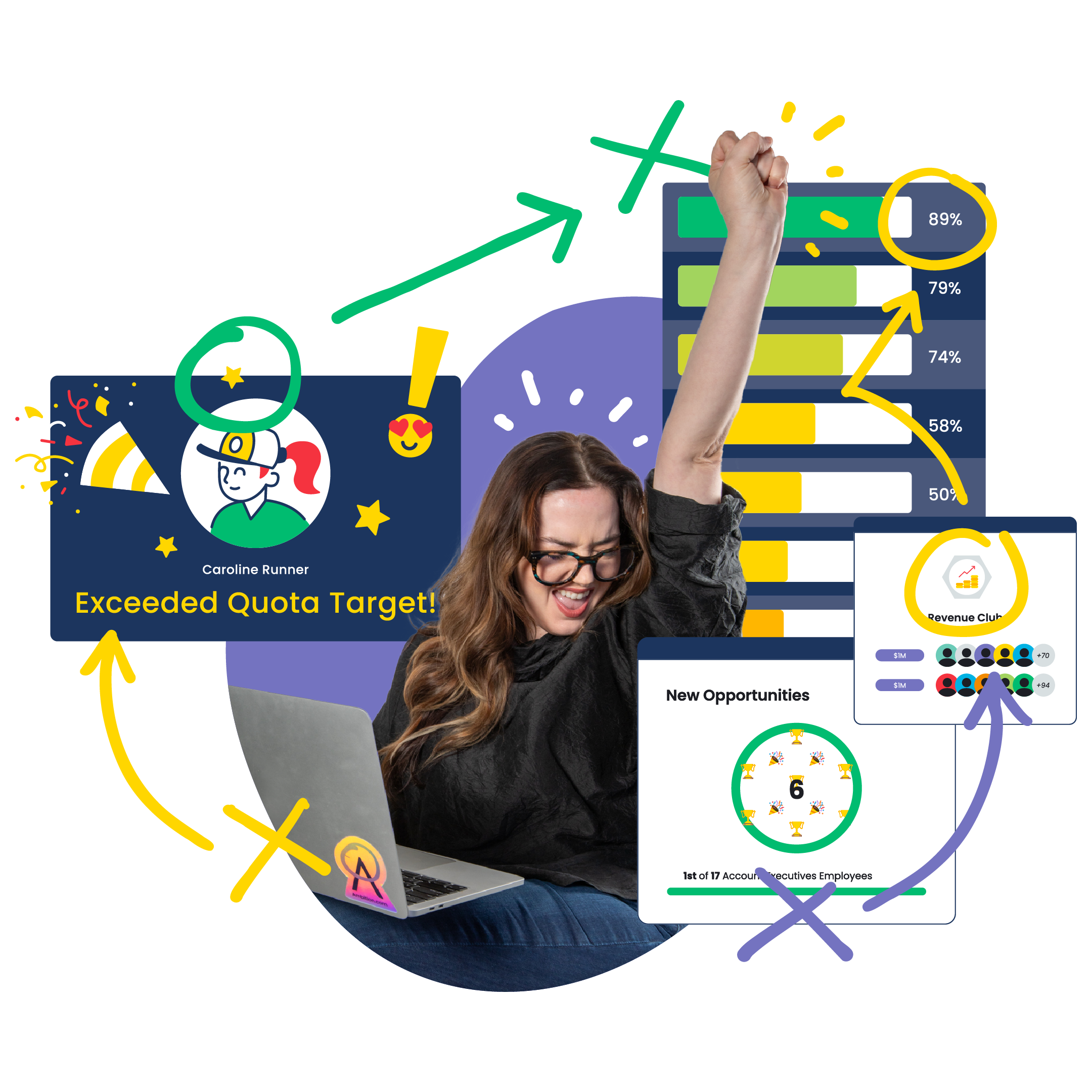 Ambition's Sales Coaching Platform