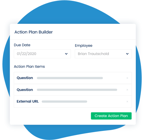 sales coaching action plan builder