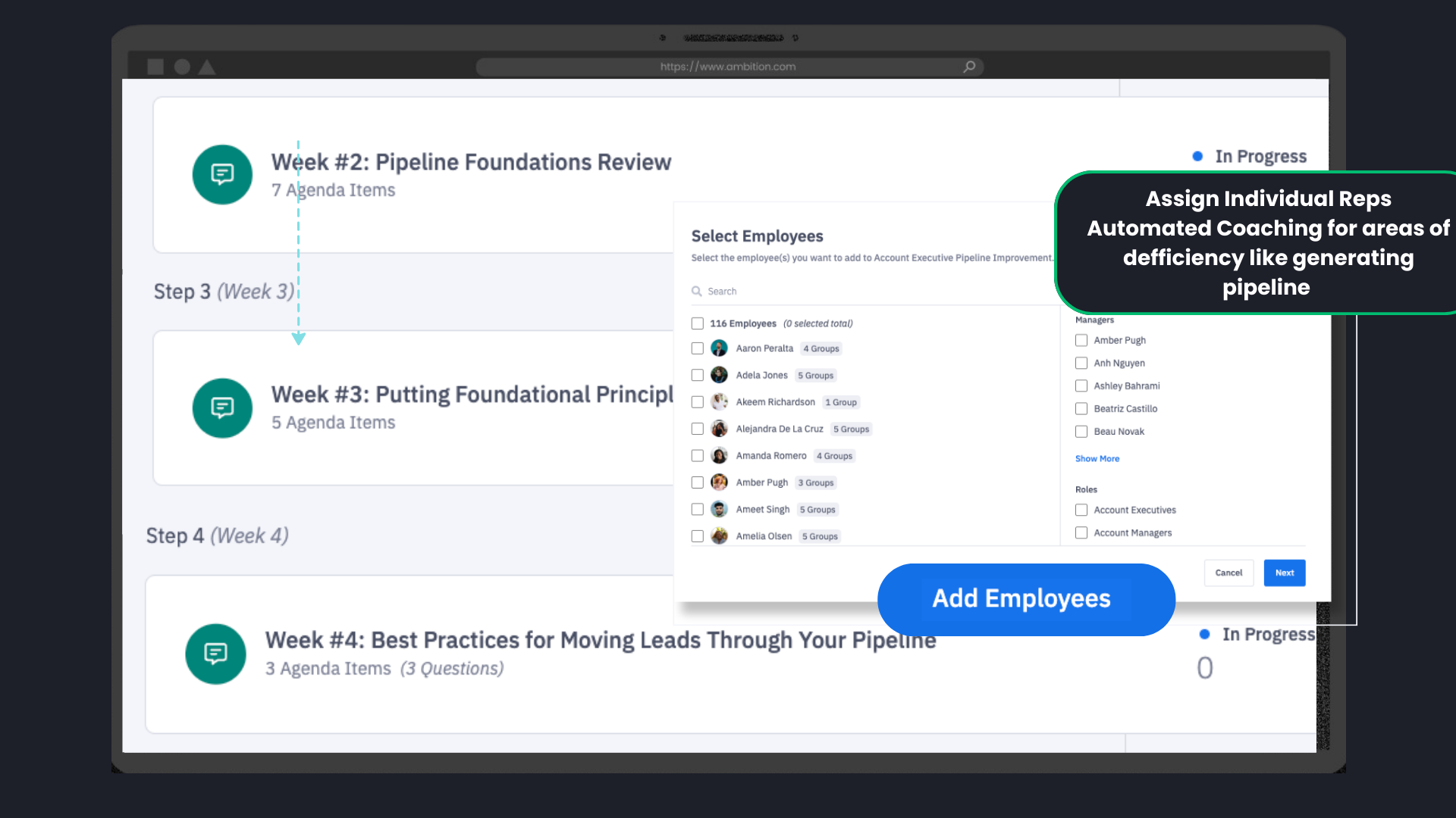 Coaching Cadence example for pipeline generation